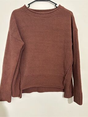 Olivia Sky Chocolate Brown Chenille Sweater - Size Small - Read Description